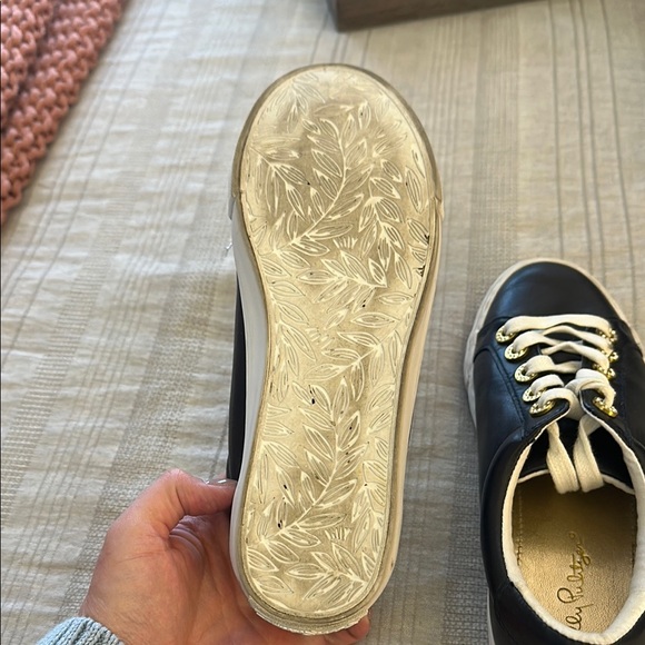 Lilly Pulitzer Navy Blue Sneakers with Classic Design - Picture 6 of 9